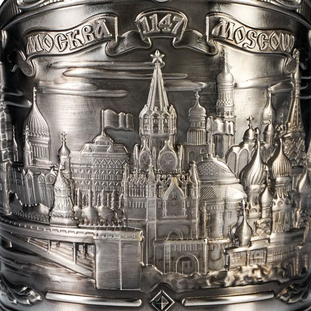 Подстаканник никелированный с чернью «Москва» Подстаканник никелированный с чернью «Москва»
