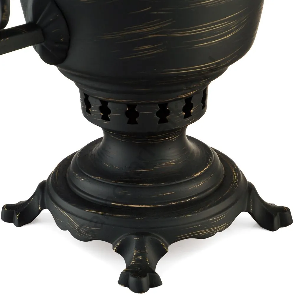 Самовар на дровах 7 литров формы «Рюмка», литьё, золотые нити в патине, категория «Эксклюзив» Самовар на дровах 7 литров формы «Рюмка», литьё, золотые нити в патине, категория «Эксклюзив»