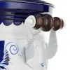 Самовар электрический 3 литра с художественной росписью «Гжель» формы «Банка» Самовар электрический 3 литра с художественной росписью «Гжель» формы «Банка»