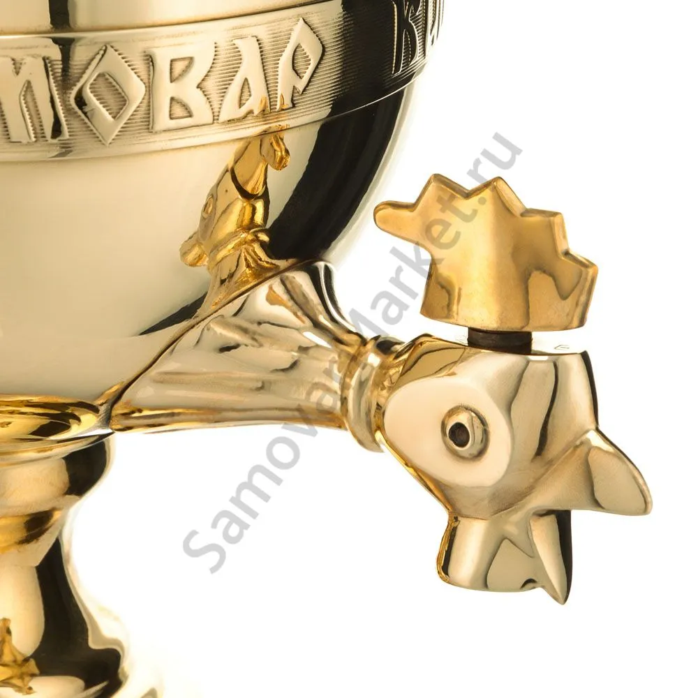 Самовар электрический 3 литра «Золотой петушок», золотой Самовар электрический 3 литра «Золотой петушок», золотой