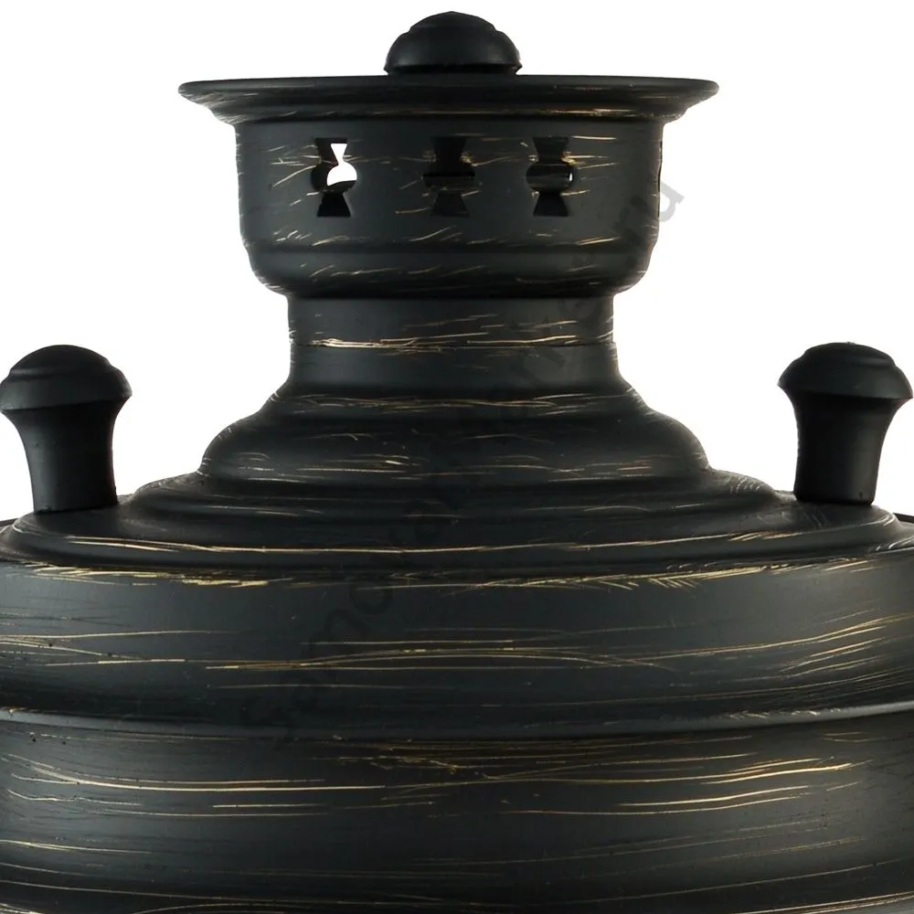 Самовар на дровах 7 литров формы «Рюмка», литьё, золотые нити в патине, категория «Эксклюзив» Самовар на дровах 7 литров формы «Рюмка», литьё, золотые нити в патине, категория «Эксклюзив»