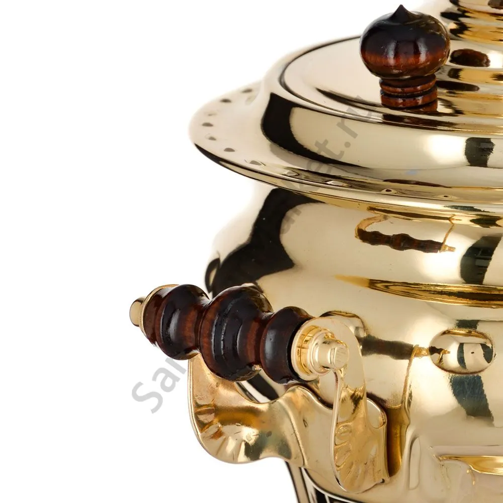 Самовар электрический 3 литра формы «Груша», золотой, категория «Стандарт» Самовар электрический 3 литра формы «Груша», золотой, категория «Стандарт»