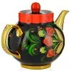Чайник заварочный для самовара с художественной росписью «Хохлома с ягодами в зелени №2» Чайник заварочный для самовара с художественной росписью «Хохлома с ягодами в зелени №2»