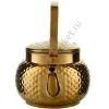 Чайник заварочный 1,4 литра круглый, нержавеющая сталь, золотой