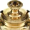Самовар на дровах 10 литров формы «Шар византийский», инкрустация «Халцедоном»,категория «Эксклюзив»