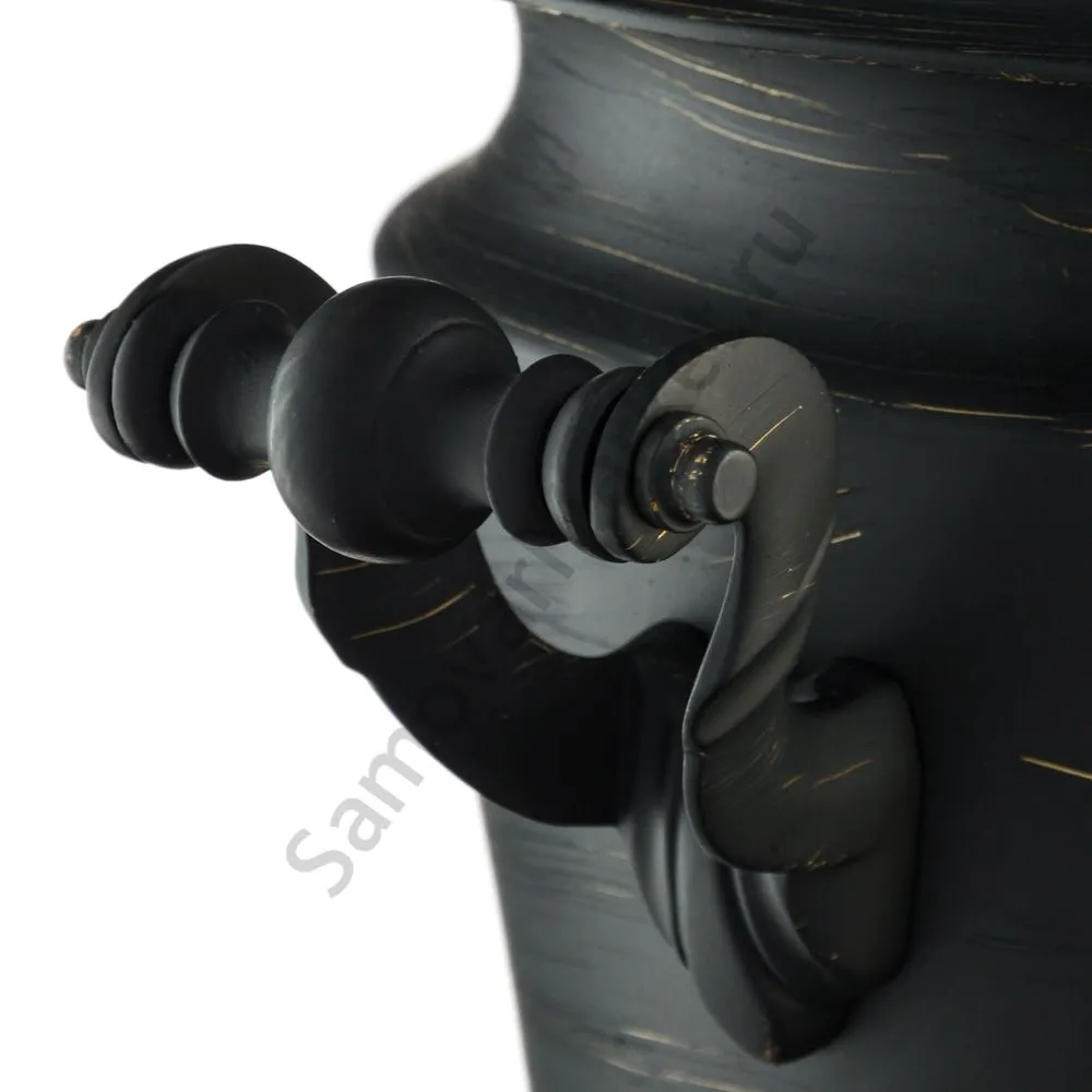 Самовар на дровах 7 литров формы «Рюмка», литьё, золотые нити в патине, категория «Эксклюзив» Самовар на дровах 7 литров формы «Рюмка», литьё, золотые нити в патине, категория «Эксклюзив»