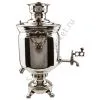 Самовар комбинированный 5 литров формы «Банка», серебристый, категория «Люкс»