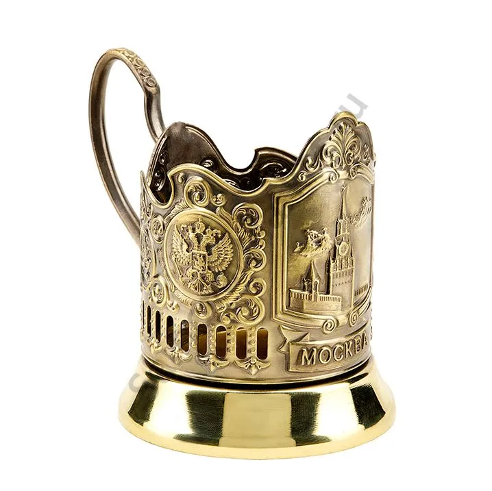 Подстаканник латунный «Спасская башня» Подстаканник латунный «Спасская башня»