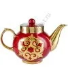 Чайник заварочный для самовара с художественной росписью «Орнамент красный» Чайник заварочный для самовара с художественной росписью «Орнамент красный»