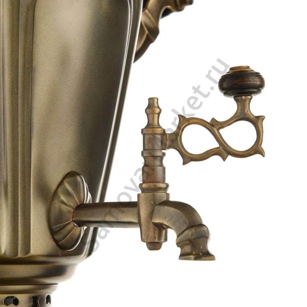 Самовар антикварный электрический 6,5 л.формы «Рюмка»,Тульский Патронный Завод,патинированная латунь Самовар антикварный электрический 6,5 л.формы «Рюмка»,Тульский Патронный Завод,патинированная латунь