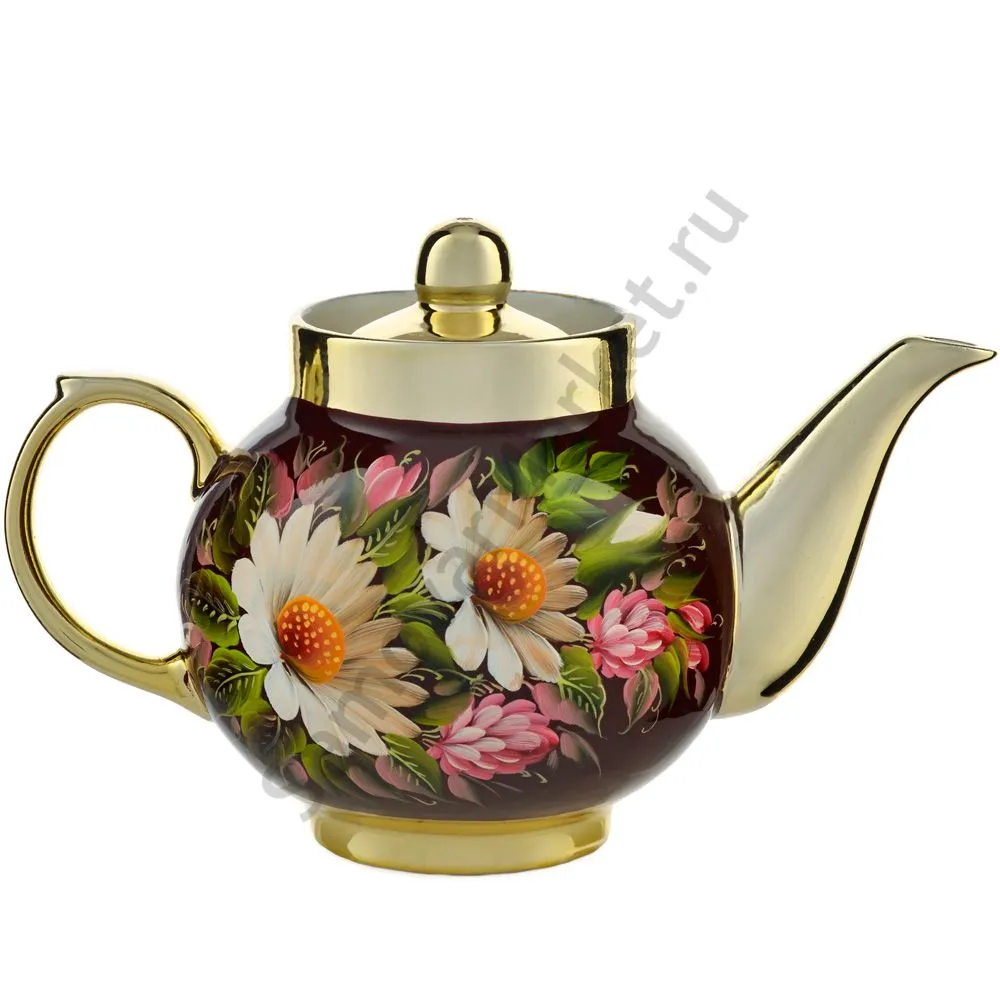 Чайник заварочный для самовара с художественной росписью «Баня» Чайник заварочный для самовара с художественной росписью «Баня»