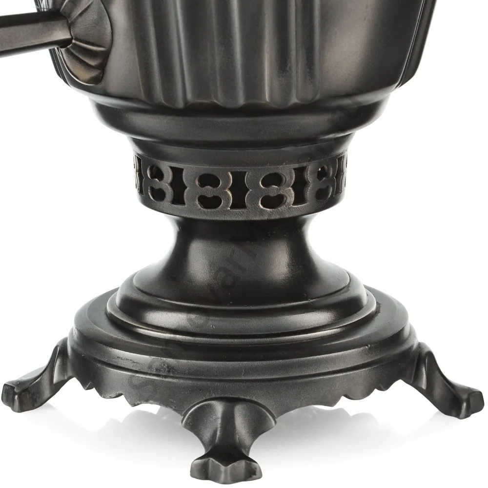 Самовар антикварный на дровах 5 литров формы «Рюмка гранная» Кольчугино, «Графит», эксклюзив Самовар антикварный на дровах 5 литров формы «Рюмка гранная» Кольчугино, «Графит», эксклюзив