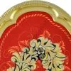 Поднос для самовара с художественной росписью «Кудрина красная»