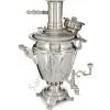 Самовар антикварный на дровах 4 литра формы «Рюмка» Шапошникова, фурнитура кость,посеребрённый Самовар антикварный на дровах 4 литра формы «Рюмка» Шапошникова, фурнитура кость,посеребрённый