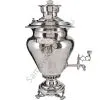 Самовар антикварный на дровах 5 литров формы «Ваза» братьев Воронцовых, серебрение
