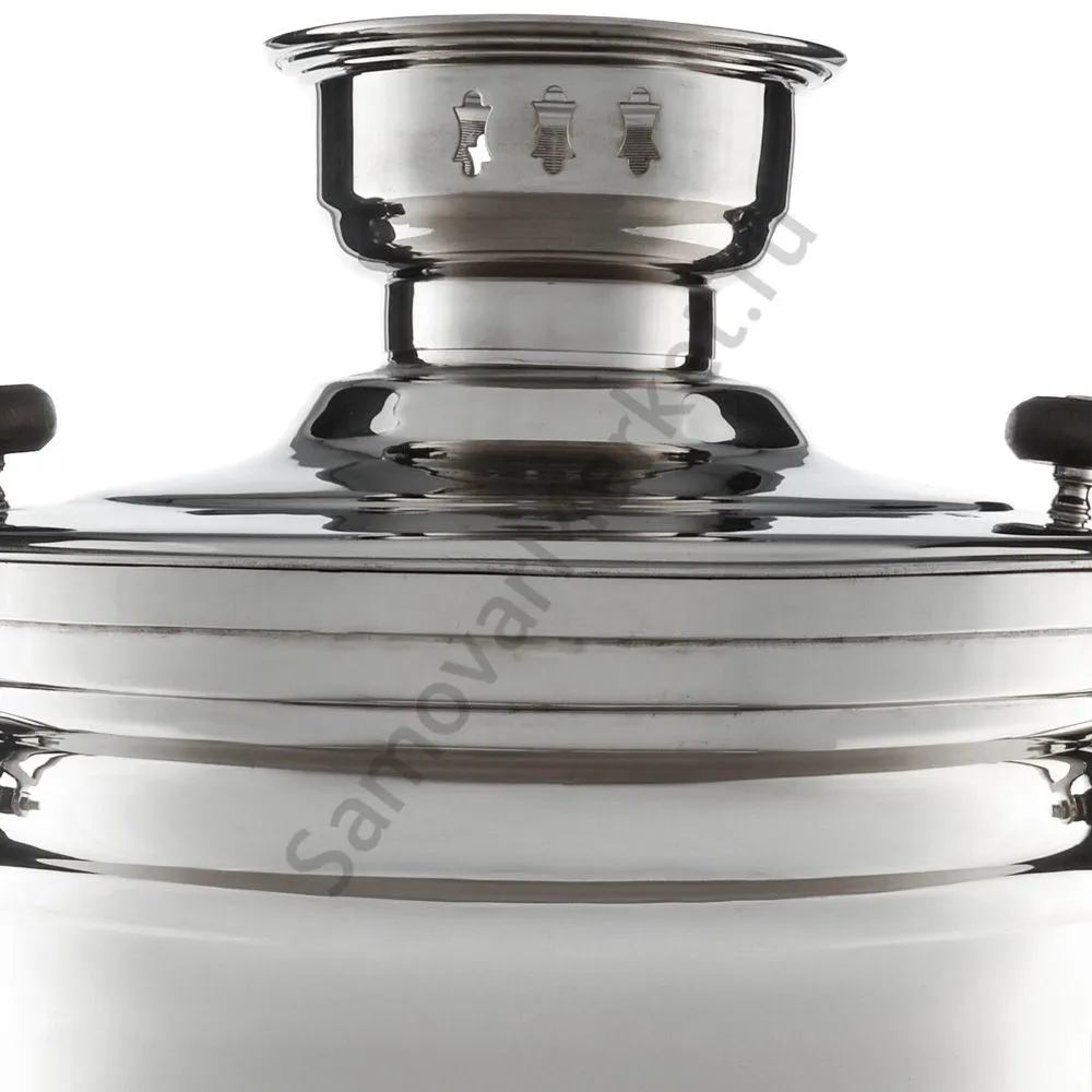 Самовар буфетный электрический 45 литров, фигурные ручки, кран «Ветка», серебристый Самовар буфетный электрический 45 литров, фигурные ручки, кран «Ветка», серебристый