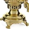 Самовар антикварный на дровах 4,5 литров формы «Рюмка с косичкой» ТПЗ, золотой Самовар антикварный на дровах 4,5 литров формы «Рюмка с косичкой» ТПЗ, золотой