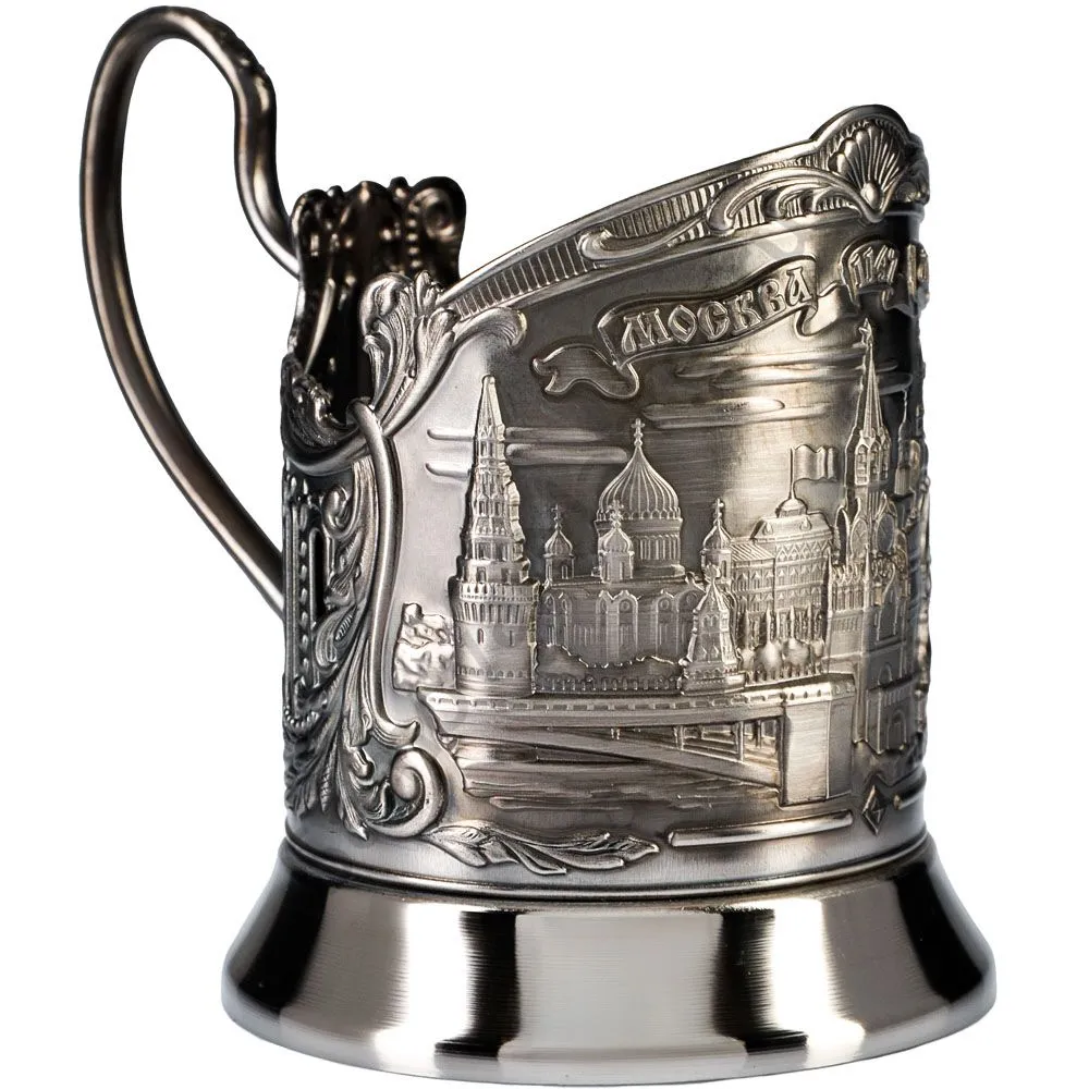 Подстаканник никелированный с чернью «Москва» Подстаканник никелированный с чернью «Москва»
