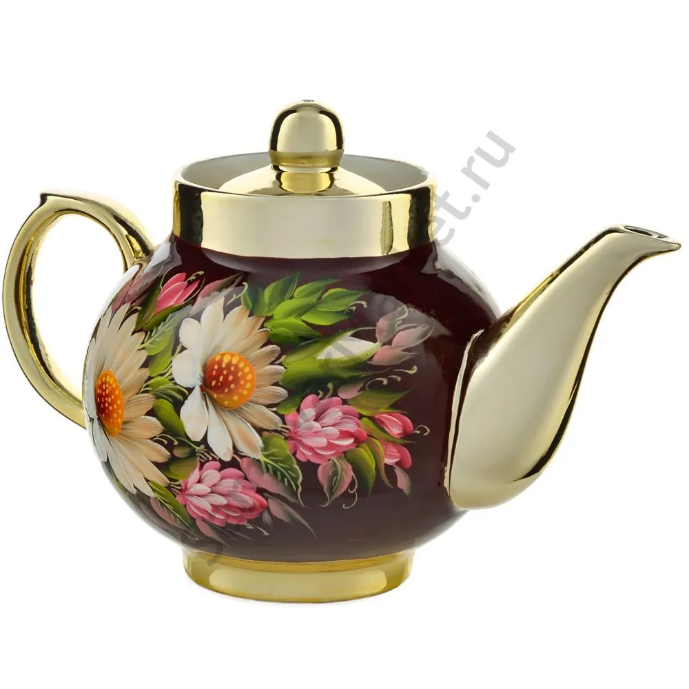 Чайник заварочный для самовара с художественной росписью «Баня» Чайник заварочный для самовара с художественной росписью «Баня»