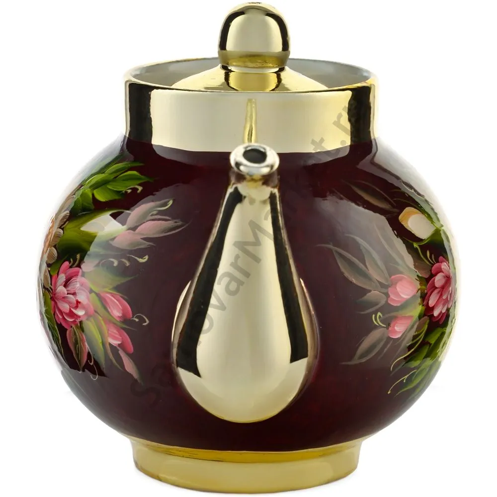 Чайник заварочный для самовара с художественной росписью «Баня» Чайник заварочный для самовара с художественной росписью «Баня»