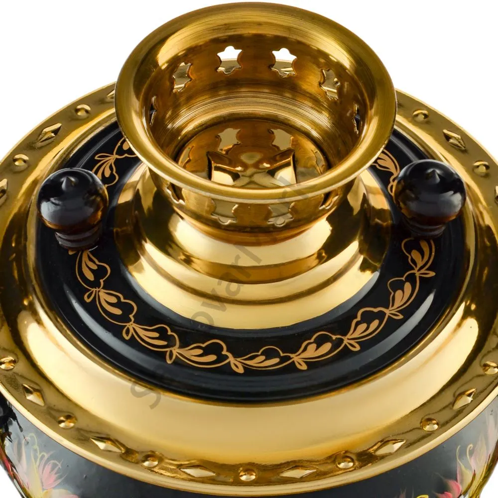 Самовар электрический 2,5 л с автоотключением,худ.росписью «Ромашки с клевером» формы «Груша» Самовар электрический 2,5 л с автоотключением,худ.росписью «Ромашки с клевером» формы «Груша»