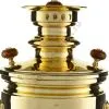 Самовар антикварный на дровах 7,5 литров формы «Банка» Баташевых с медалями, золотой Самовар антикварный на дровах 7,5 литров формы «Банка» Баташевых с медалями, золотой