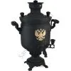 Самовар на дровах 5 литров формы «Банка с гербом РФ», категория «Эксклюзив», «Графит» Самовар на дровах 5 литров формы «Банка с гербом РФ», категория «Эксклюзив», «Графит»