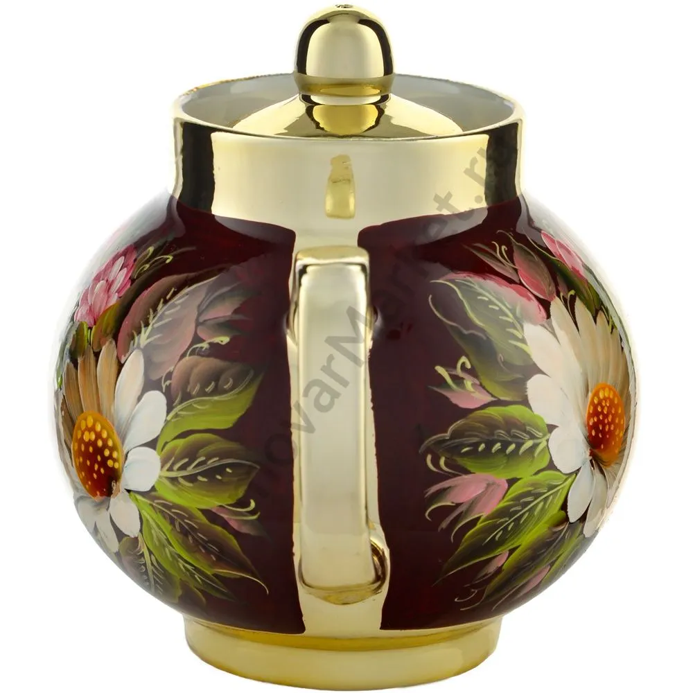 Чайник заварочный для самовара с художественной росписью «Баня» Чайник заварочный для самовара с художественной росписью «Баня»