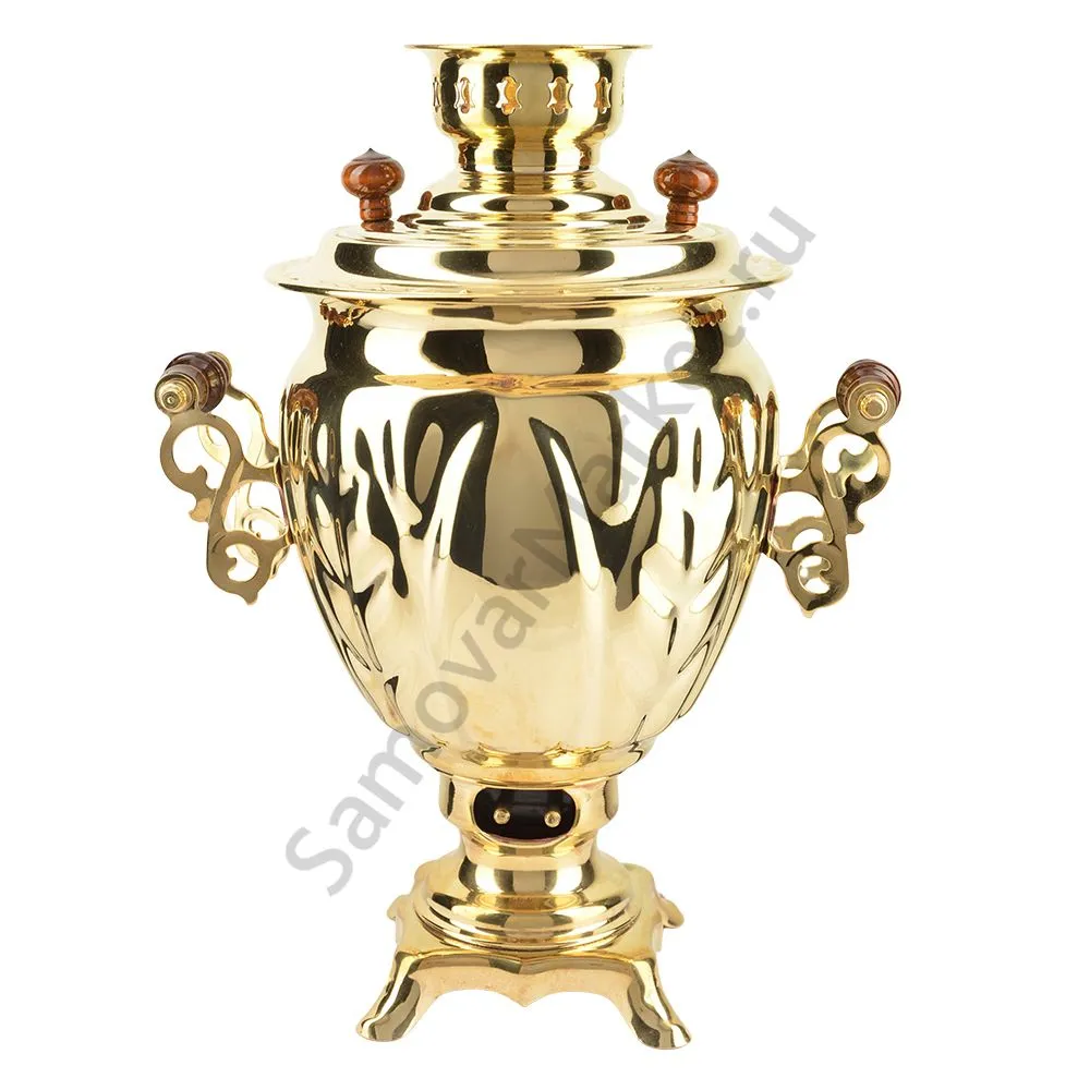 Самовар электрический 3 литра формы «Жёлудь», золотой, категория «Стандарт» Самовар электрический 3 литра формы «Жёлудь», золотой, категория «Стандарт»