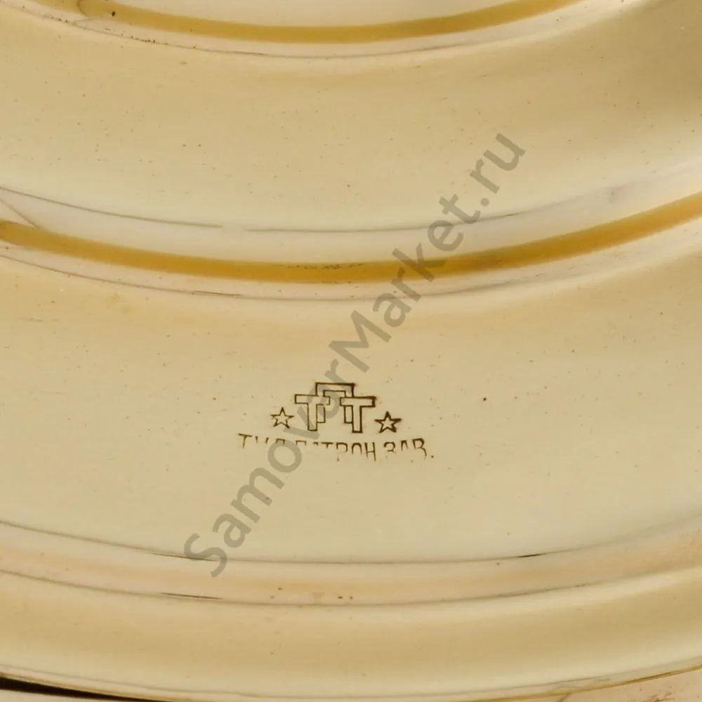 Самовар на дровах 7 литров формы «Банка», ТПТ, литьё, золотой, категория «Люкс» Самовар на дровах 7 литров формы «Банка», ТПТ, литьё, золотой, категория «Люкс»