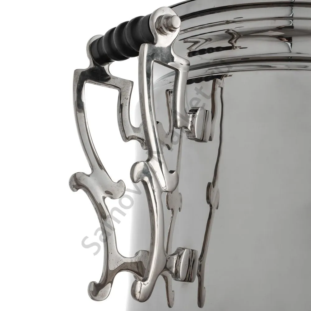 Самовар буфетный электрический 45 литров, фигурные ручки, кран «Ветка», серебристый Самовар буфетный электрический 45 литров, фигурные ручки, кран «Ветка», серебристый