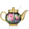 Чайник заварочный для самовара с художественной росписью «Пионы на чёрном в золоте» Чайник заварочный для самовара с художественной росписью «Пионы на чёрном в золоте»
