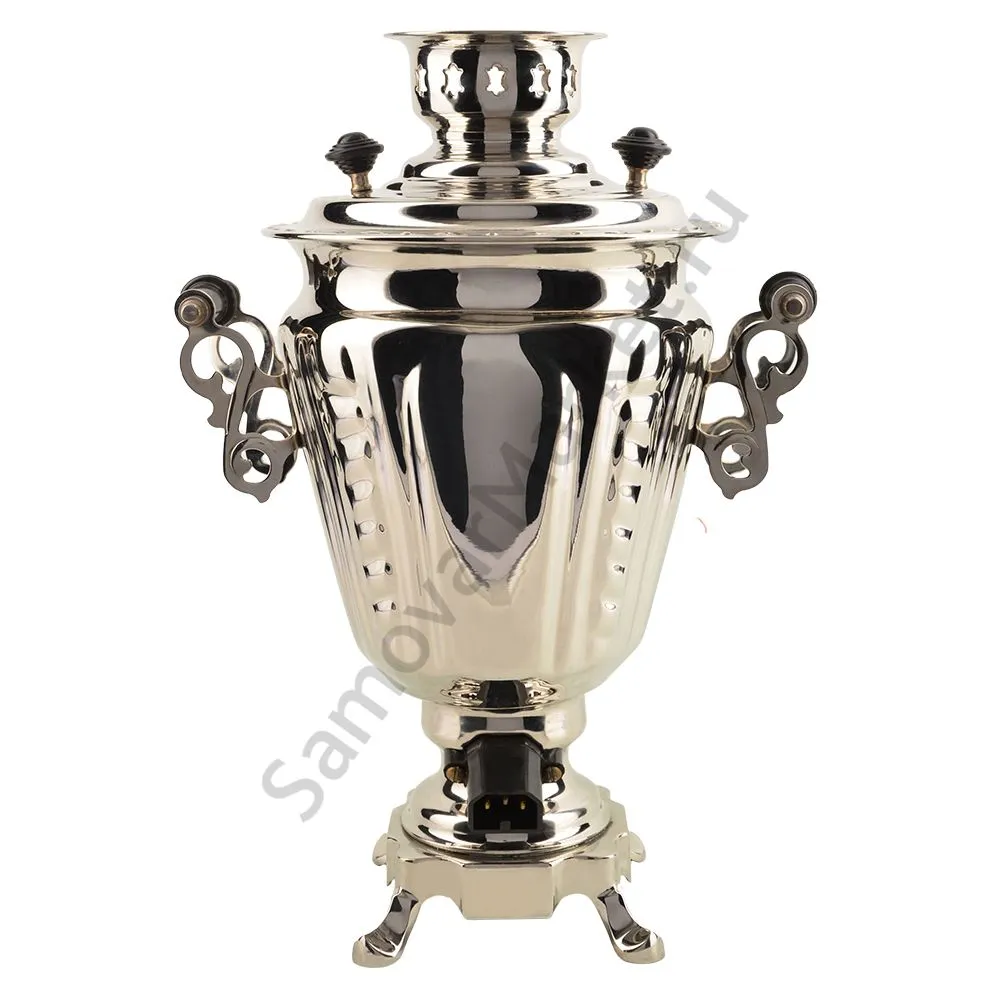 Самовар электрический 3 литра формы «Рюмка» с защитой ТЭН, литьё, серебристый Самовар электрический 3 литра формы «Рюмка» с защитой ТЭН, литьё, серебристый