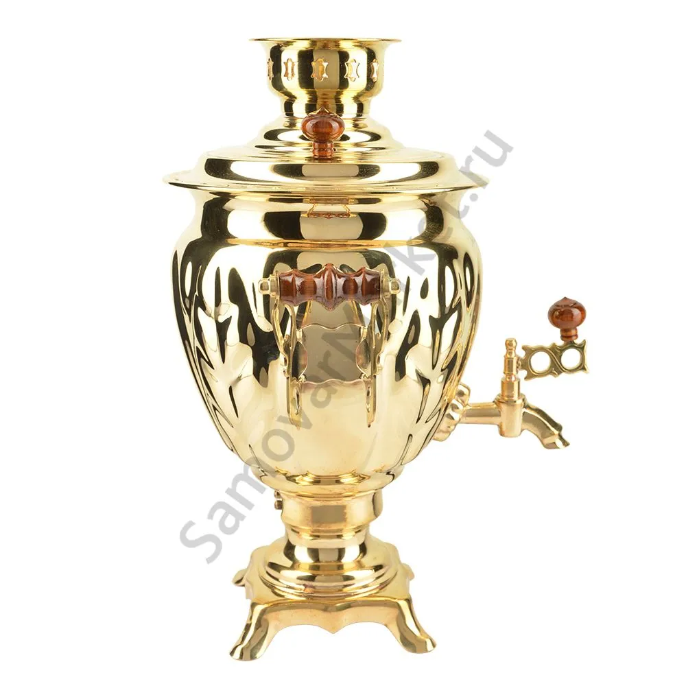 Самовар электрический 3 литра формы «Жёлудь», золотой, категория «Стандарт» Самовар электрический 3 литра формы «Жёлудь», золотой, категория «Стандарт»