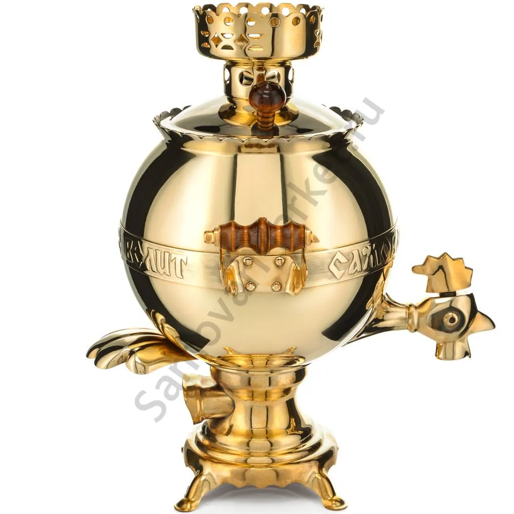 Самовар электрический 3 литра «Золотой петушок», золотой Самовар электрический 3 литра «Золотой петушок», золотой