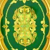 Поднос для самовара с художественной росписью «Орнамент зелёный» 