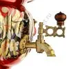 Самовар электрический 3 литра с художественной росписью «Кудрина красная» формы «Овал»