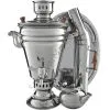 Самовар на дровах из нержавейки 5 литров формы «Конус» в наборе из 4 предметов (труба в подарок)