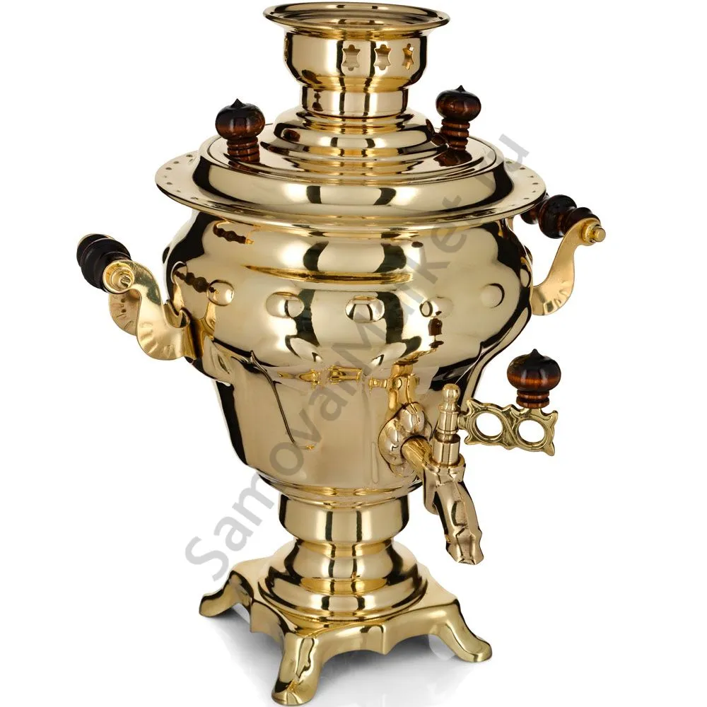 Самовар электрический 3 литра формы «Груша», золотой, категория «Стандарт» Самовар электрический 3 литра формы «Груша», золотой, категория «Стандарт»