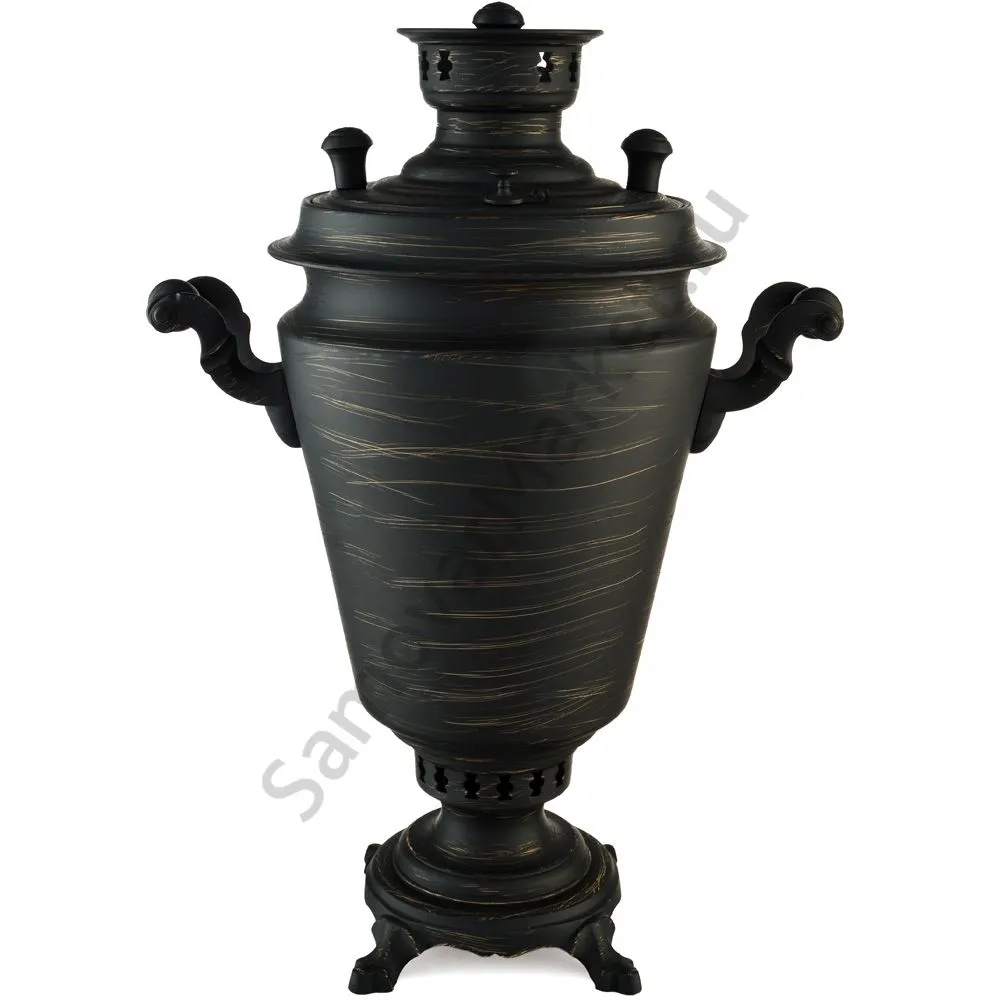 Самовар на дровах 7 литров формы «Рюмка», литьё, золотые нити в патине, категория «Эксклюзив» Самовар на дровах 7 литров формы «Рюмка», литьё, золотые нити в патине, категория «Эксклюзив»