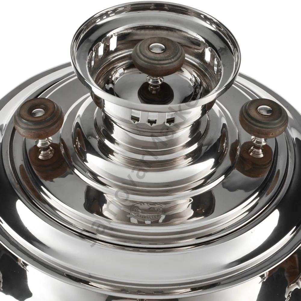 Самовар антикварный комбинированный 5 литров формы «Репка» Соловьёва, набор «Толстовский» Самовар антикварный комбинированный 5 литров формы «Репка» Соловьёва, набор «Толстовский»