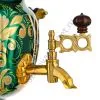 Самовар электрический 3 литра с художественной росписью «Кудрина зелёная» формы «Овал» Самовар электрический 3 литра с художественной росписью «Кудрина зелёная» формы «Овал»
