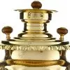 Самовар антикварный на дровах 4,5 литров формы «Рюмка с косичкой» ТПЗ, золотой Самовар антикварный на дровах 4,5 литров формы «Рюмка с косичкой» ТПЗ, золотой