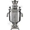 Самовар антикварный комбинированный 6 л. формы «Банка» Баташевых с медалями, с трубой, серебристый Самовар антикварный комбинированный 6 л. формы «Банка» Баташевых с медалями, с трубой, серебристый