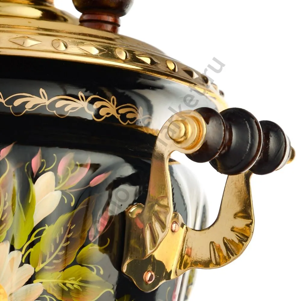 Самовар электрический 3 литра с авто.откл художественной росписью «Ромашки с клевером» формы «Рюмка» Самовар электрический 3 литра с авто.откл художественной росписью «Ромашки с клевером» формы «Рюмка»