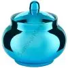 Сахарница фарфоровая с бирюзовым напылением  Сахарница фарфоровая с бирюзовым напылением