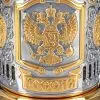 Подстаканник никелированный с частичной позолотой «Герб Российской Федерации»