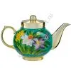 Самовар электрический 3 л.в наборе из 4 предметов с худ.росписью «Пиона на зелёном в золоте» 