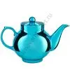 Чайник заварочный фарфоровый для самовара с бирюзовым напылением Чайник заварочный фарфоровый для самовара с бирюзовым напылением