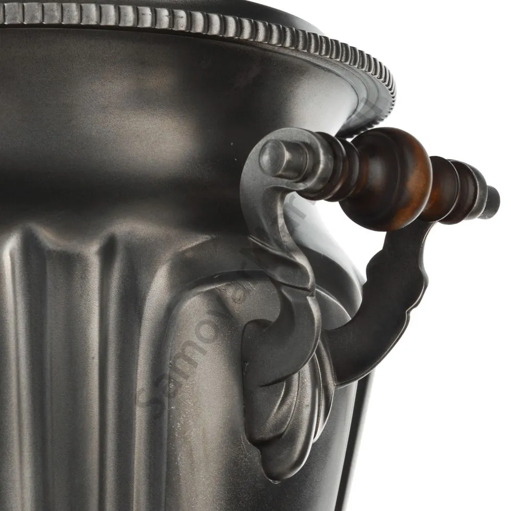 Самовар антикварный на дровах 5 литров формы «Рюмка гранная» Кольчугино, «Графит», эксклюзив Самовар антикварный на дровах 5 литров формы «Рюмка гранная» Кольчугино, «Графит», эксклюзив